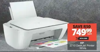 HP 2710 DeskJet Printer White