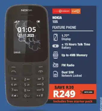 Checkers NOKIA 105 FEATURE PHONE offer