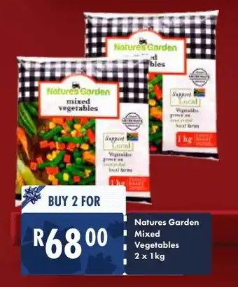 President Hyper Natures Garden Mixed Vegetables 2 x 1kg offer