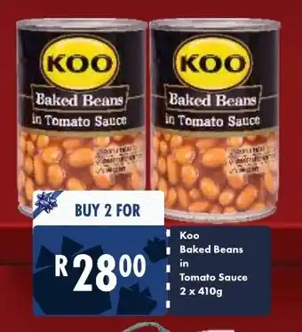 President Hyper KOO Baked Beans in Tomato Sauce 2x410g offer