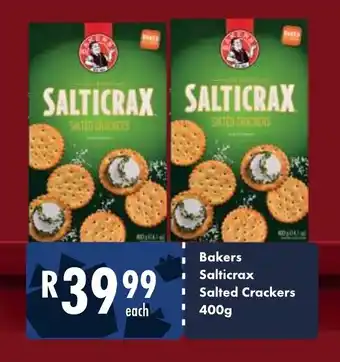 President Hyper Bakers Salticrax Salted Crackers 400g offer