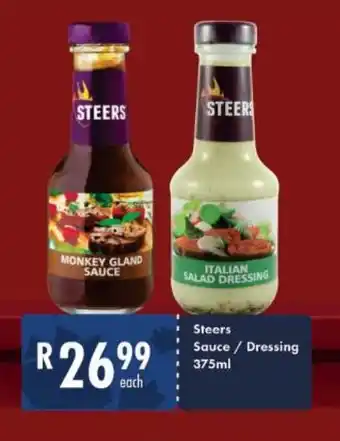 President Hyper STEERS Sauce/Dressing 375ml offer