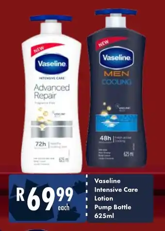 President Hyper Vaseline Intensive Care Lotion Pump Bottle 625ml offer
