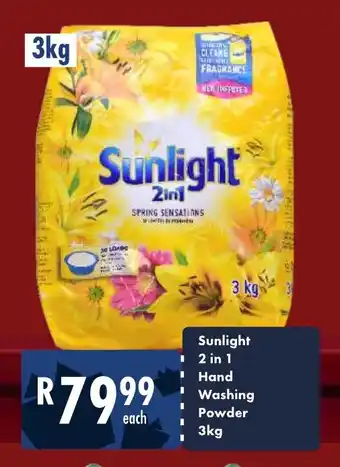 President Hyper Sunlight 2 in 1 Hand Washing Powder 3kg offer