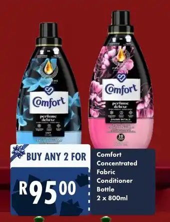 Comfort Concentrated Fabric Conditioner Bottle 2 x 800ml