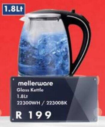 Mellerware glass outlet kettle