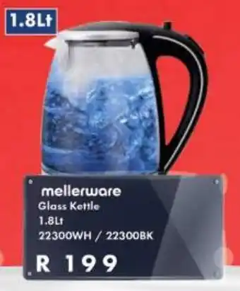 President Hyper Mellerware Glass Kettle 1.8Lt offer