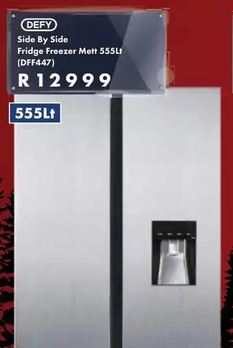 President Hyper DEFY Side By Side Fridge Freezer Mett 555Lt offer