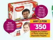 Game Huggies Dry Comfort Or Pants Jumbo Pack Disposable Nappies-For Any 2 offer