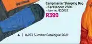 Game Campmaster Sleeping Bag Caravanner 250C offer