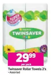 Game Twinsaver Roller Towel 2's Pack-Per Pack offer