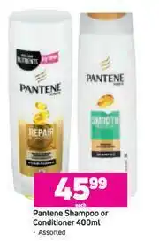 Game Pantene Shampoo Or Conditioner Assorted-400ml Each offer