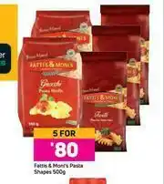 Game Fatti's & Moni's Pasta Shapes-For 5 x 500g offer
