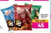 Game Simba Chips Assorted-For Any 4 x 120g/132g offer
