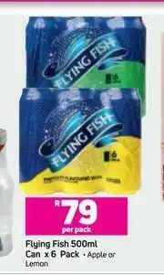 Game Flying Fish Can Apple Or Lemon Can-6 x 500ml Per Pack offer