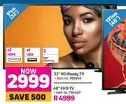 Game Samsung 32" HD Ready TV offer
