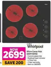 Game Whirlpool 60cm Ceran Hob AKM 9010 offer