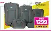 Game Mainstays 5 Piece Luggage Set BL0030Y offer