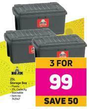 Game Big Jim 25L Storage Box-For 3 offer