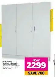 Game UCAN 1350mm White Built In Cupboards offer