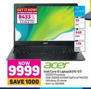 Game Acer 39cm Intel Core I5 Laptop (A315-57) offer