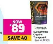 Game SSA Supplements Creatine Transport 6 offer
