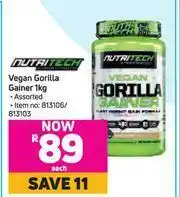 Game Nutritech Vegan Gorilla Gainer Assorted-1Kg Each offer