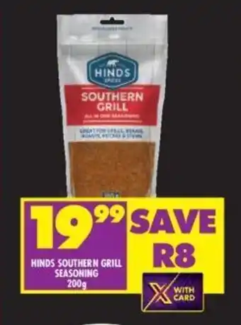 Shoprite HINDS SOUTHERN GRILL SEASONING 200g offer