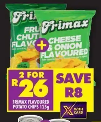 Shoprite FRIMAX FLAVOURED POTATO CHIPS 125g offer