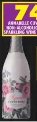 Shoprite ANNABELLE CUVÉE ROSE/ NON-ALCOHOLIC/BLANCHE SPARKLING WINE 750ml each offer