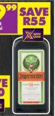 Shoprite JÄGERMEISTER LIQUEUR 750ml offer