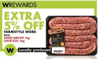 Woolworths FARMSTYLE WORS offer