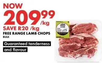 Woolworths FREE RANGE LAMB CHOPS BULK offer