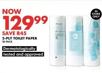 Woolworths 2-PLY TOILET PAPER 18-PACK offer