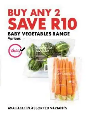 BABY VEGETABLES RANGE
