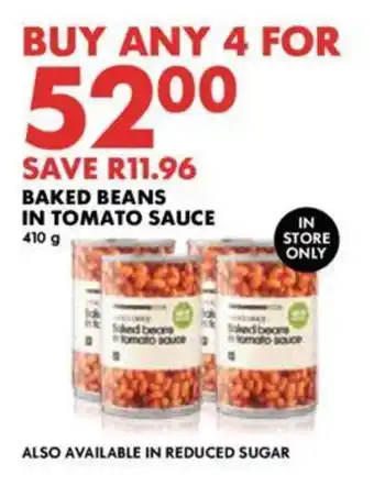 Woolworths BAKED BEANS IN TOMATO SAUCE 410g offer