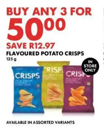 Woolworths FLAVOURED POTATO CRISPS 125g offer
