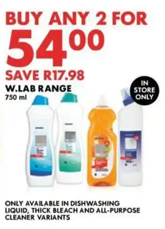 Woolworths W.LAB RANGE 750ml offer