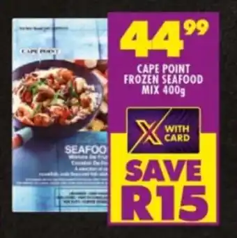 Shoprite CAPE POINT FROZEN SEAFOOD MIX 400g offer