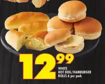 Shoprite WHITE HOT DOG/HAMBURGER ROLLS 6 per pack offer