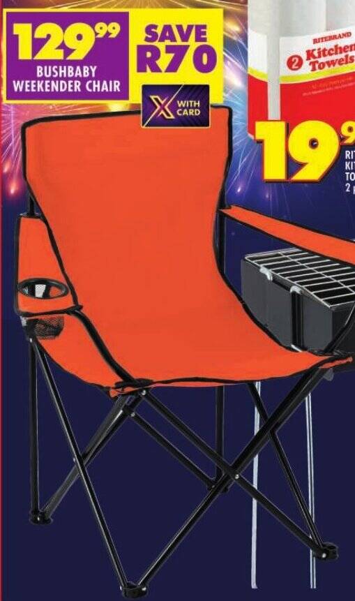 BUSHBABY WEEKENDER CHAIR offer at Shoprite