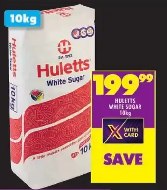Shoprite HULETTS WHITE SUGAR 10kg offer