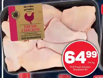 Pick n Pay PnP Fresh Chicken Braaipack 8s offer