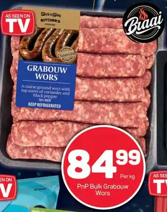 Pick n Pay PnP Bulk Grabouw Wors offer