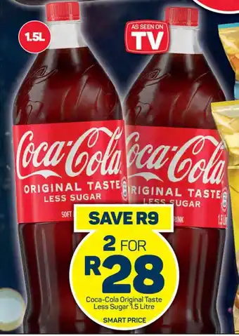 Pick n Pay Coca-Cola Original Taste Less Sugar 1.5 Litre offer