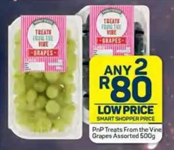 Pick n Pay PnP Treats From the Vine Grapes Assorted 500g offer