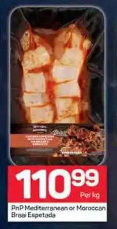 Pick n Pay PnP Mediterranean or Moroccan Braai Espetada offer