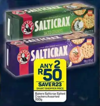 Bakers Salticrax Salted Crackers Assorted 200g