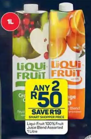 Pick n Pay Liqui-Fruit 100% Fruit Juice Blend Assorted 1 Litre offer