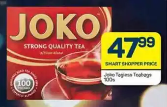 Pick n Pay Joko Tagless Teabags 100s offer